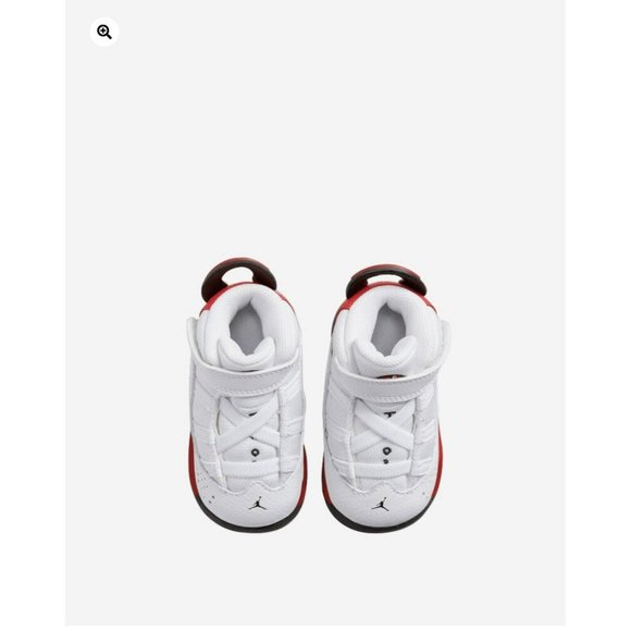 NIKE Air Jordan 6 Rings Shoes Sneakers 323420-126 White Toddler - Picture 6 of 7
